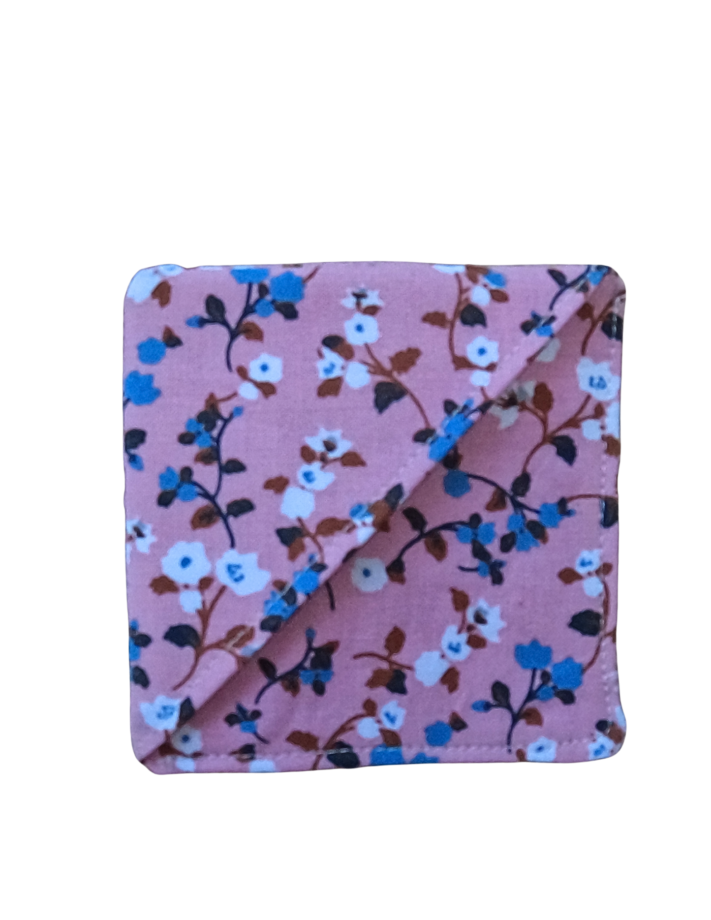 Blue Floral Print-Fabric Bookmark