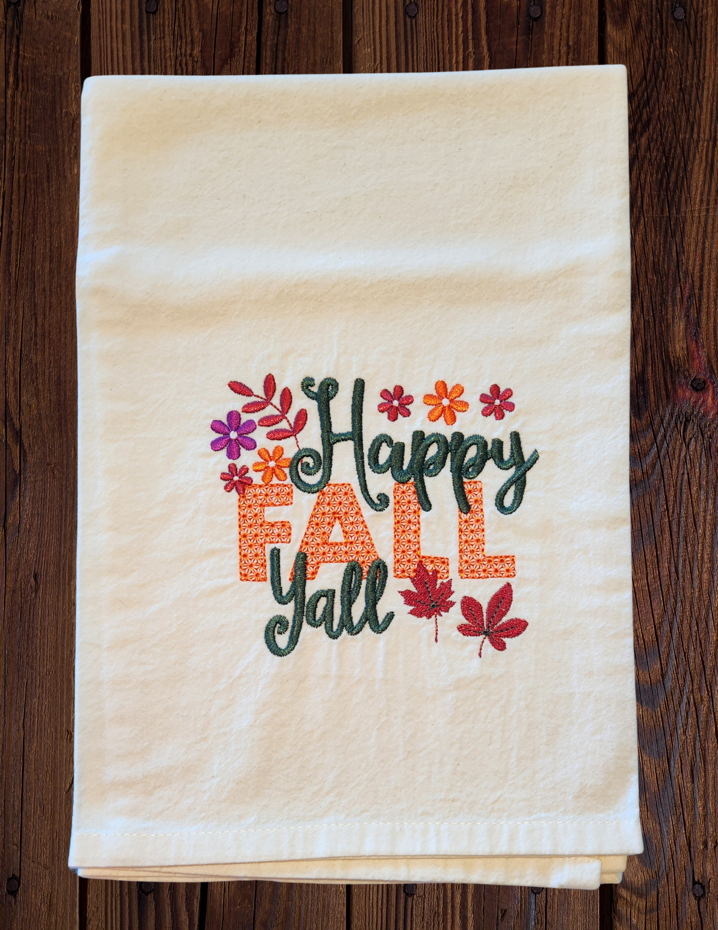 Happy Fall Y'all - Tea Towel
