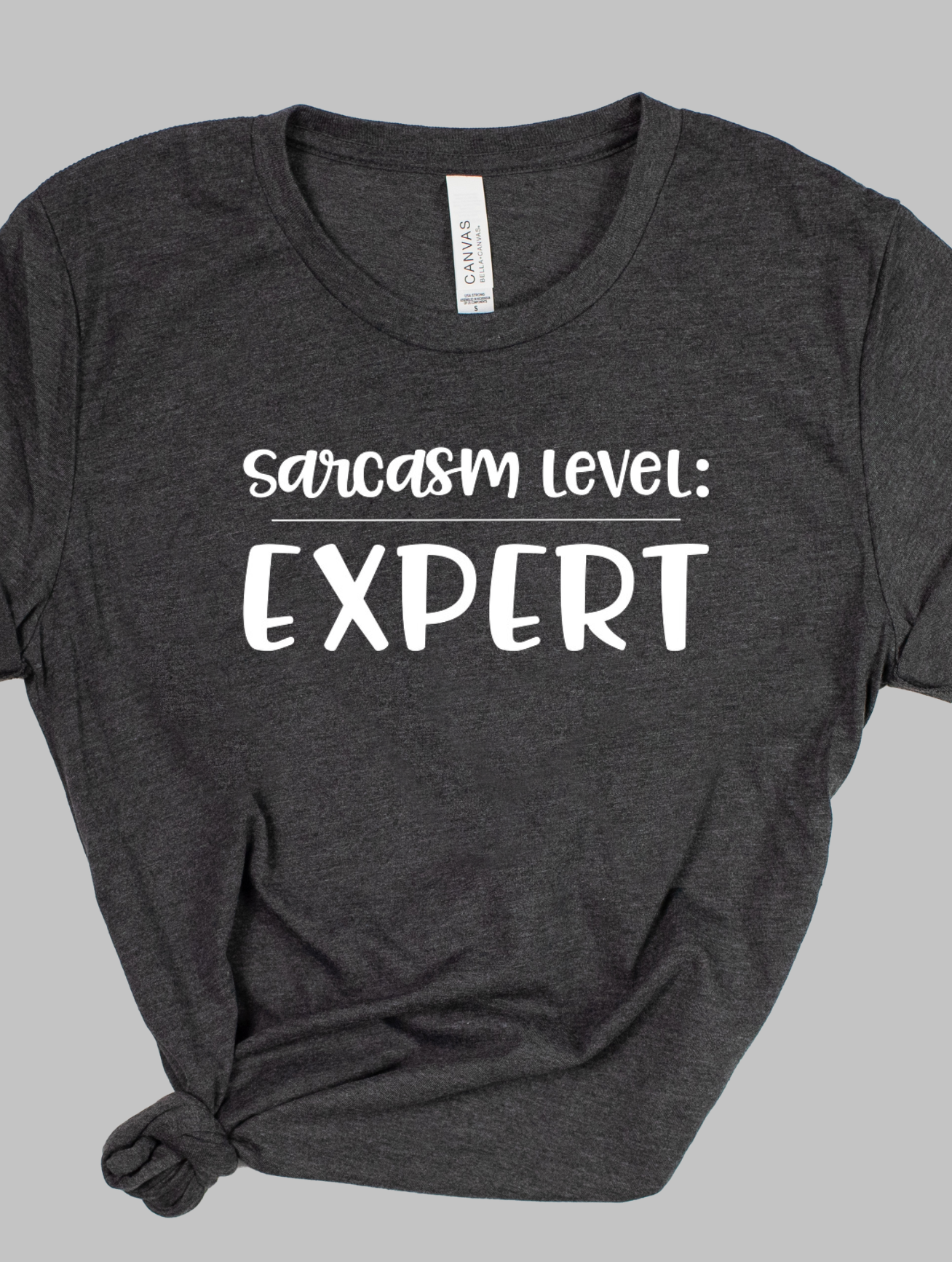 Sarcasm Level: Expert - Adult T-shirt