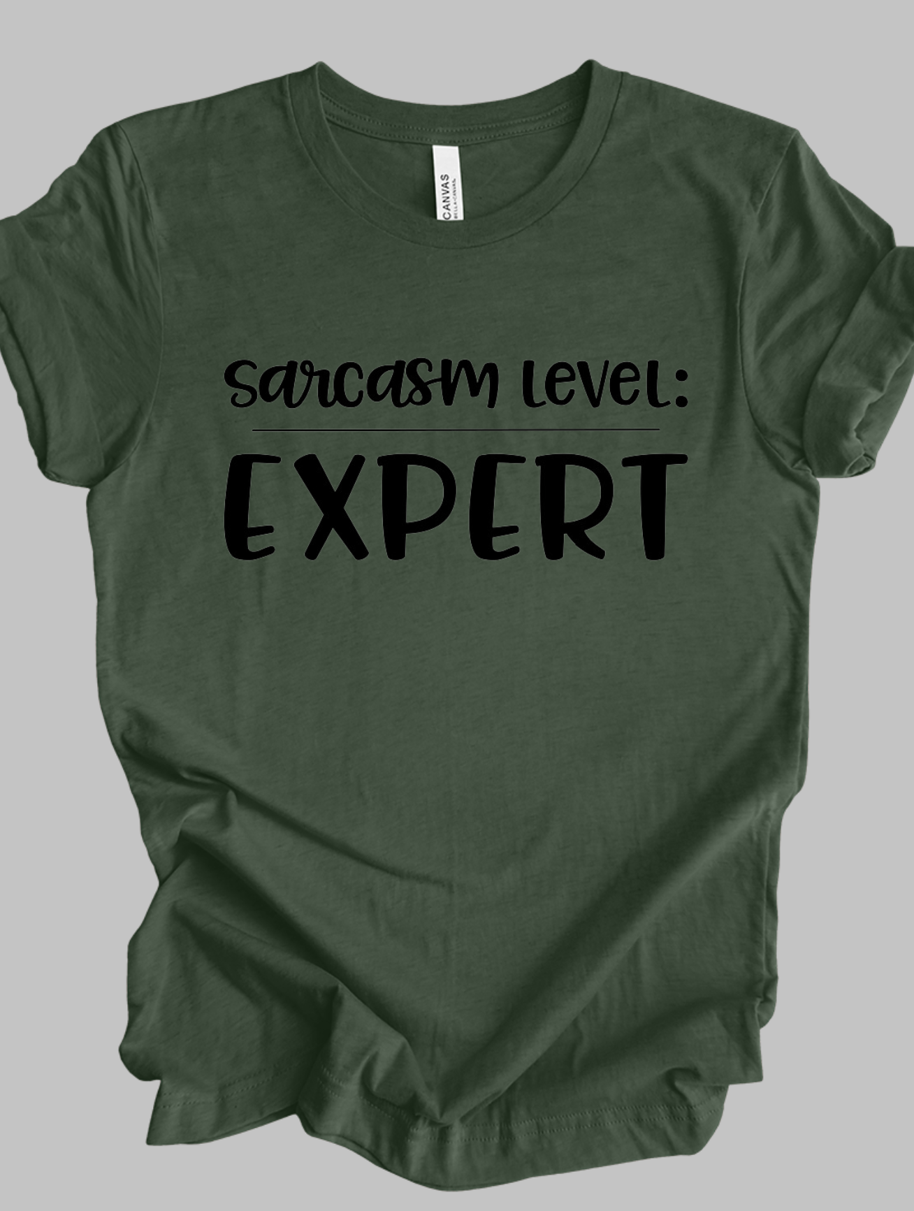 Sarcasm Level: Expert - Adult T-shirt