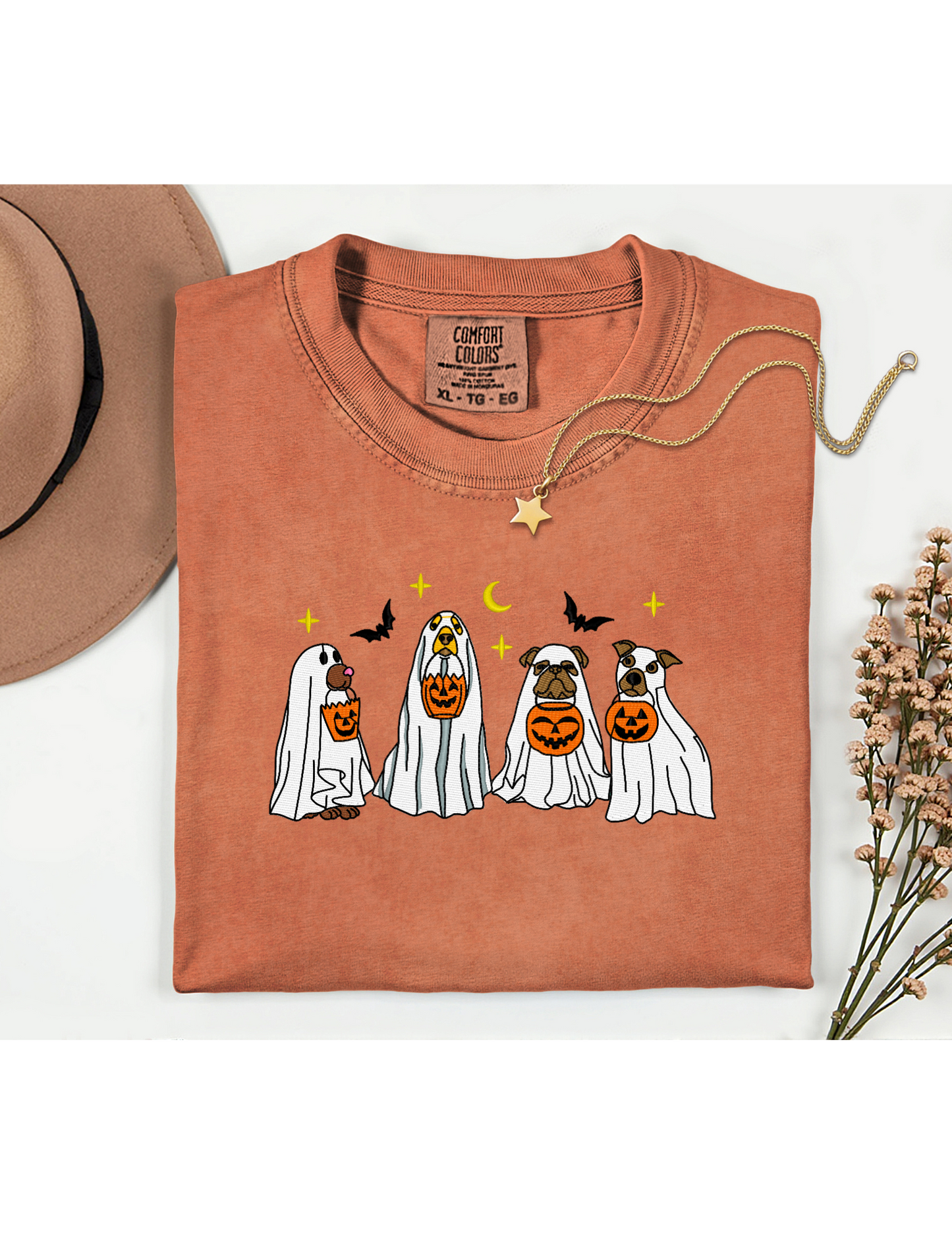 Embroidered-Ghost Dogs