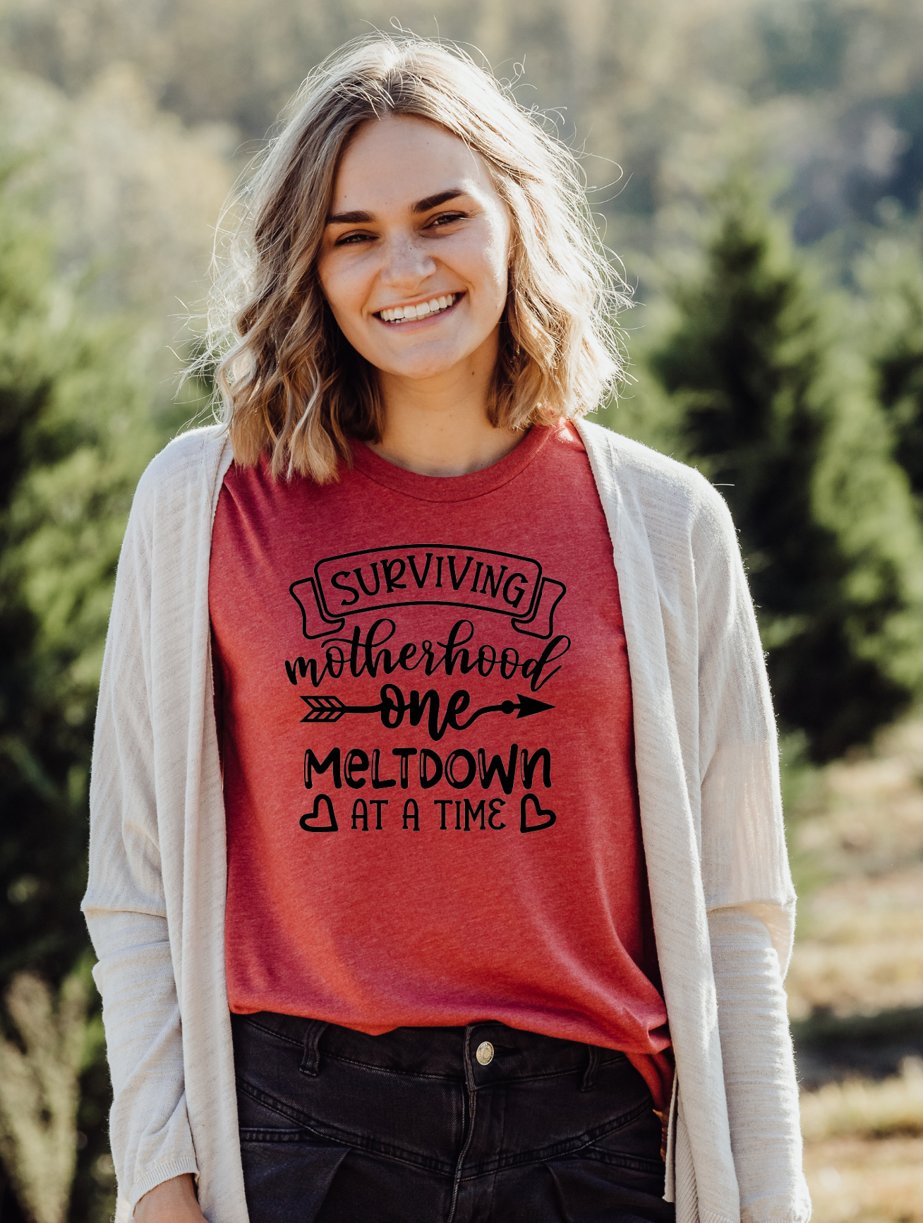 Surviving Motherhood One Meltdown At A Time - Adult T-shirt