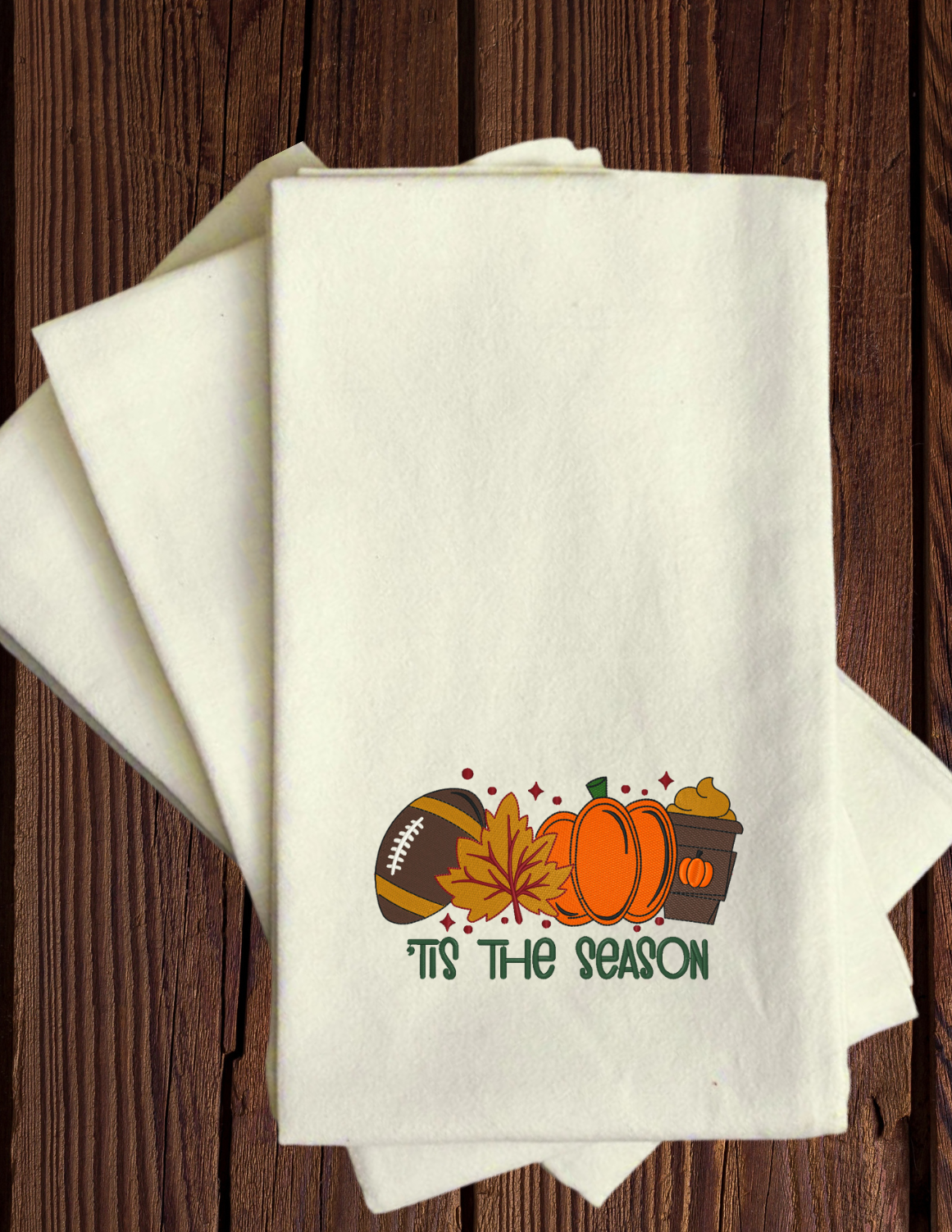 Tis The Season-Embroidered Flour Sack Towel