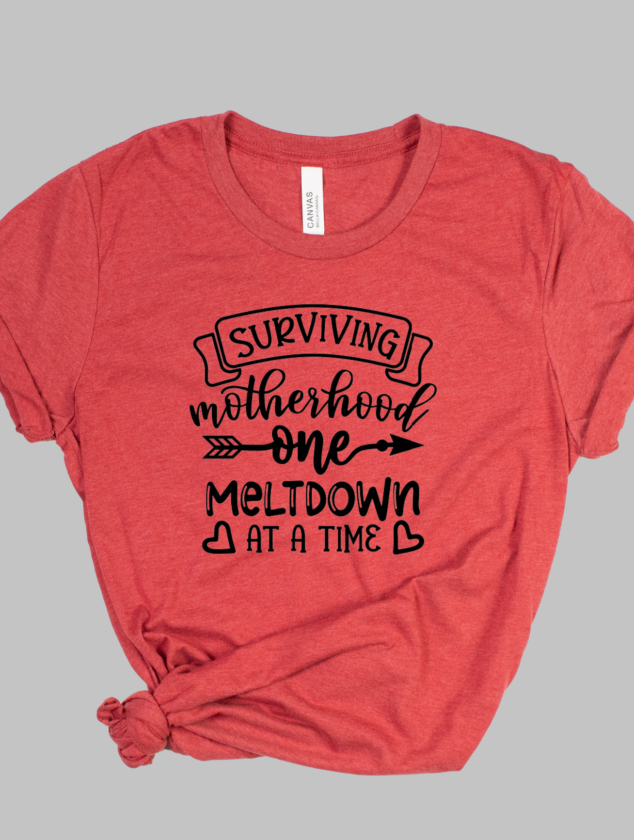 Surviving Motherhood One Meltdown At A Time - Adult T-shirt