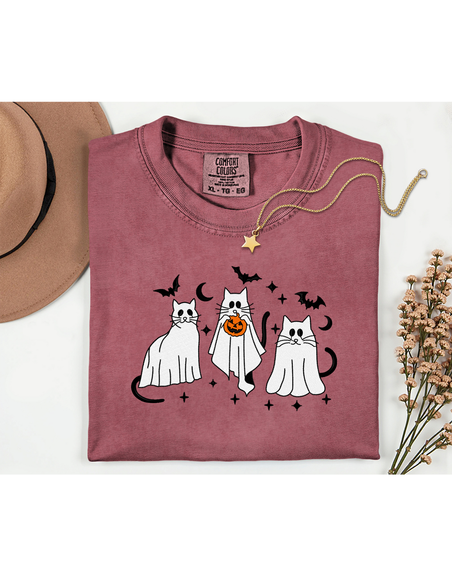 Embroidered-Cat Ghost