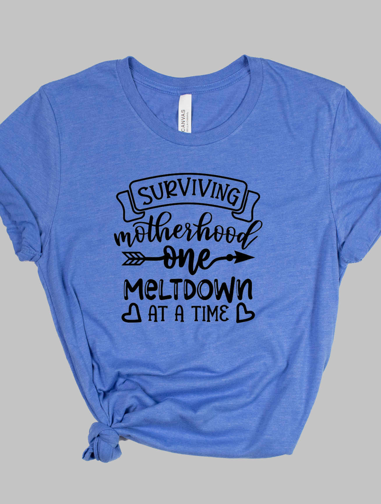 Surviving Motherhood One Meltdown At A Time - Adult T-shirt