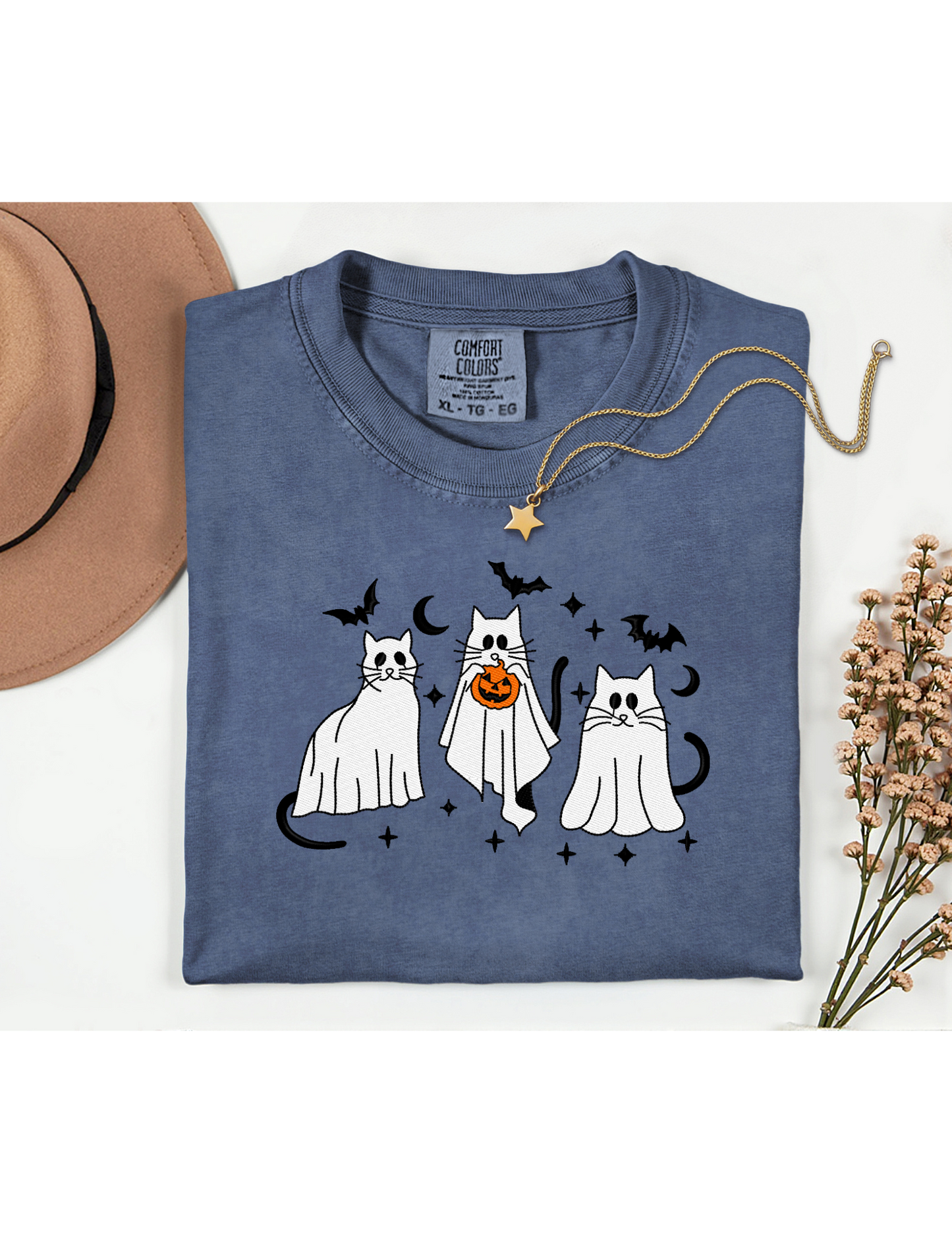 Embroidered-Cat Ghost