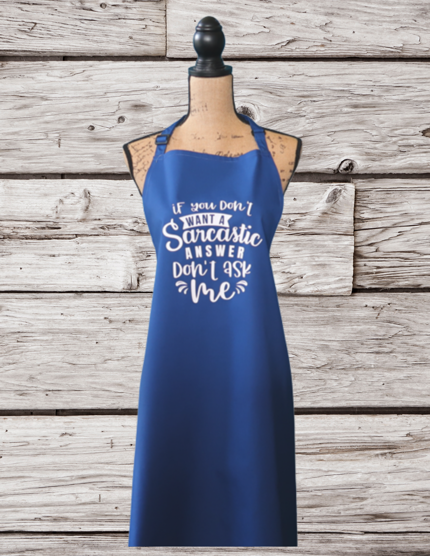 Sarcastic Answer - Adult Kitchen Apron