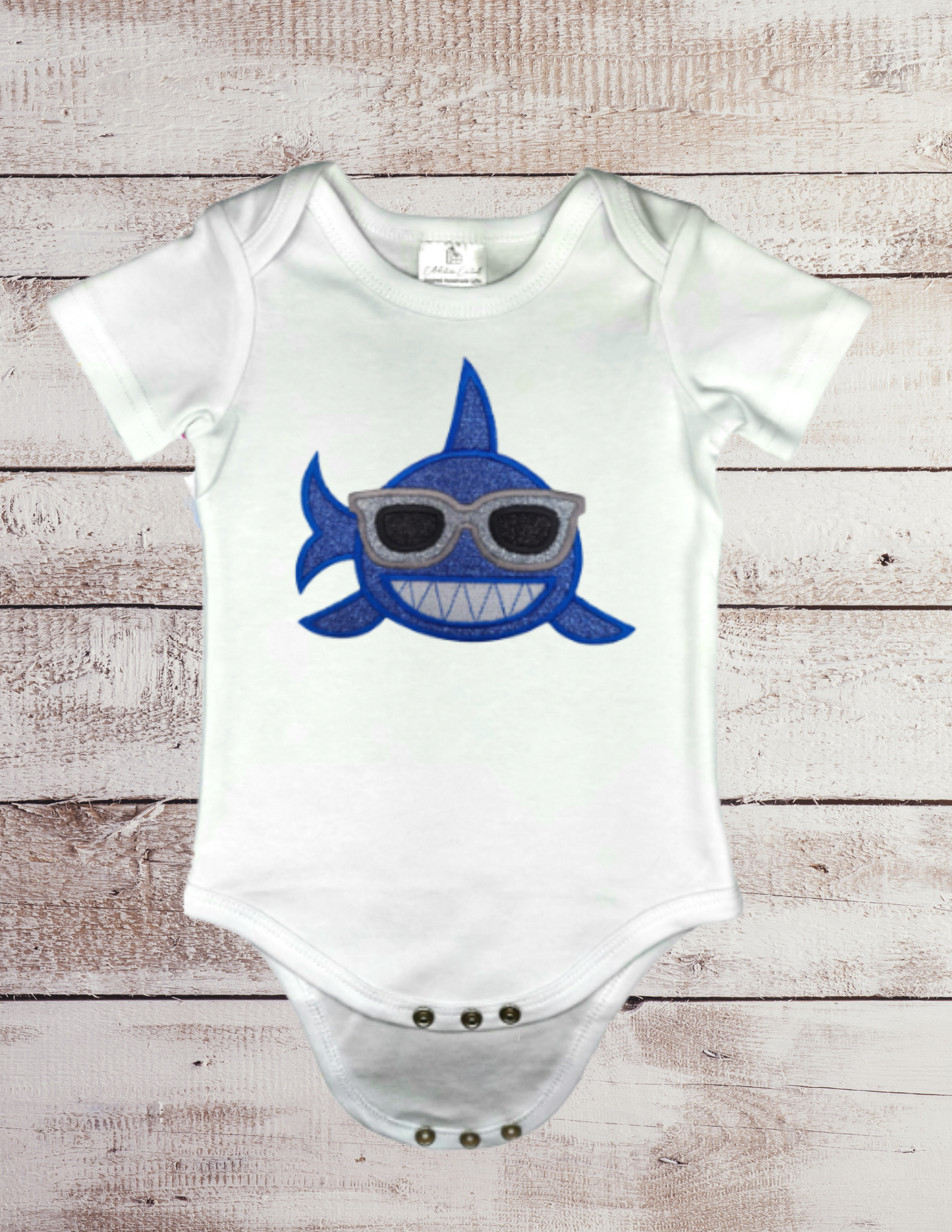 Cool Blue Shark - Baby Bodysuit