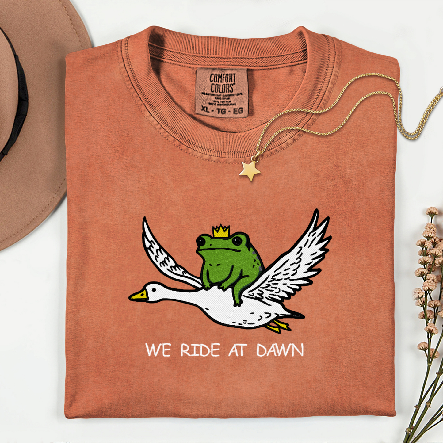 We Ride at Dawn-Embroidered Shirt