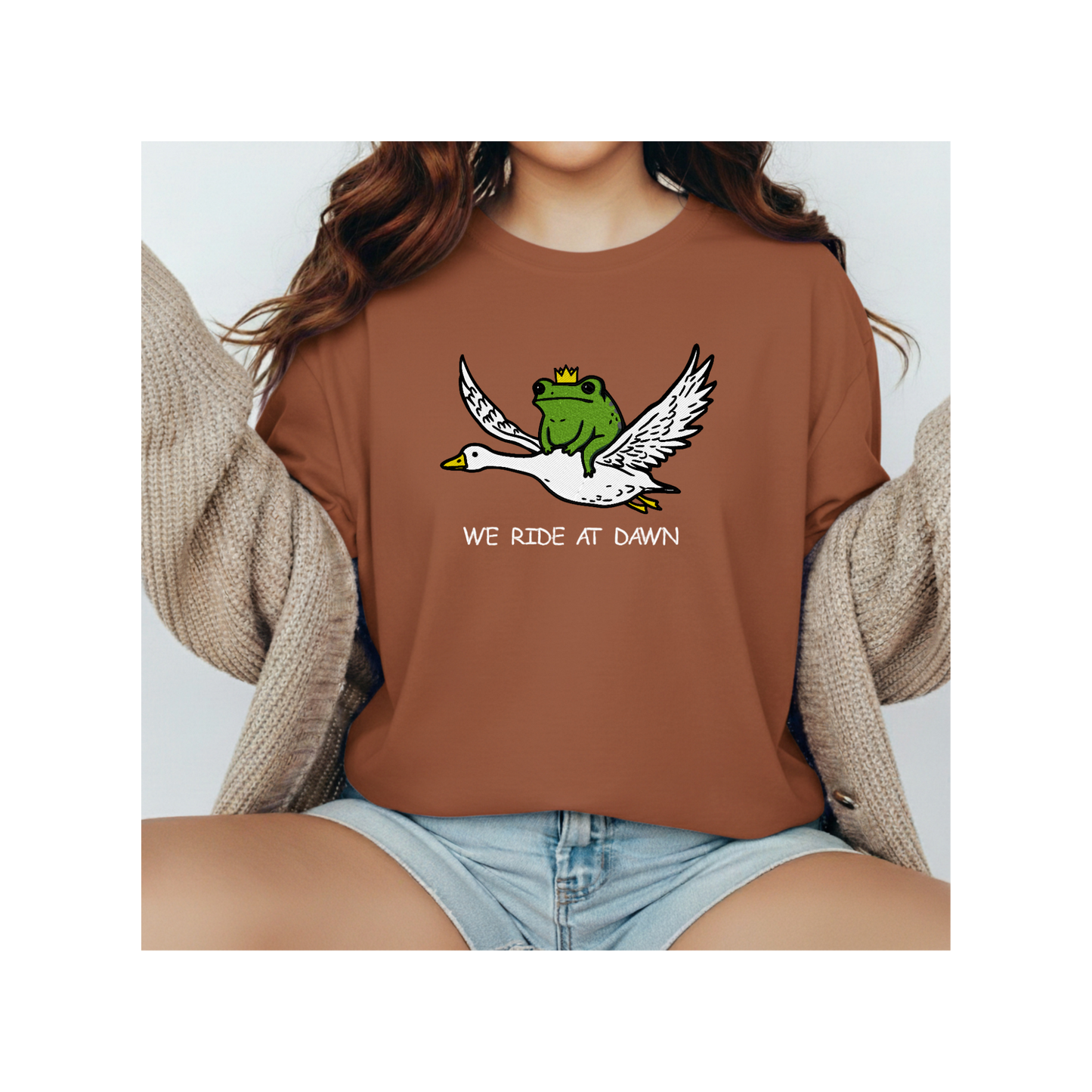 We Ride at Dawn-Embroidered Shirt