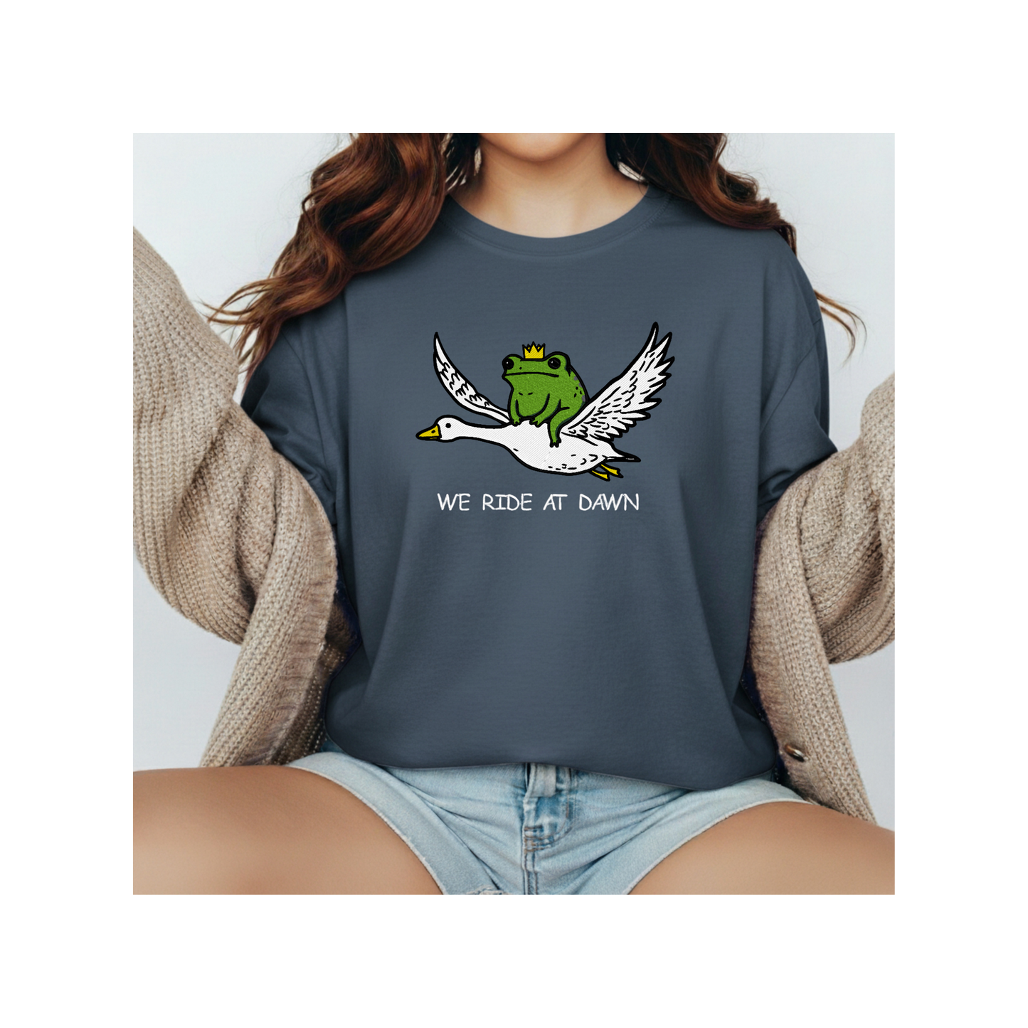 We Ride at Dawn-Embroidered Shirt