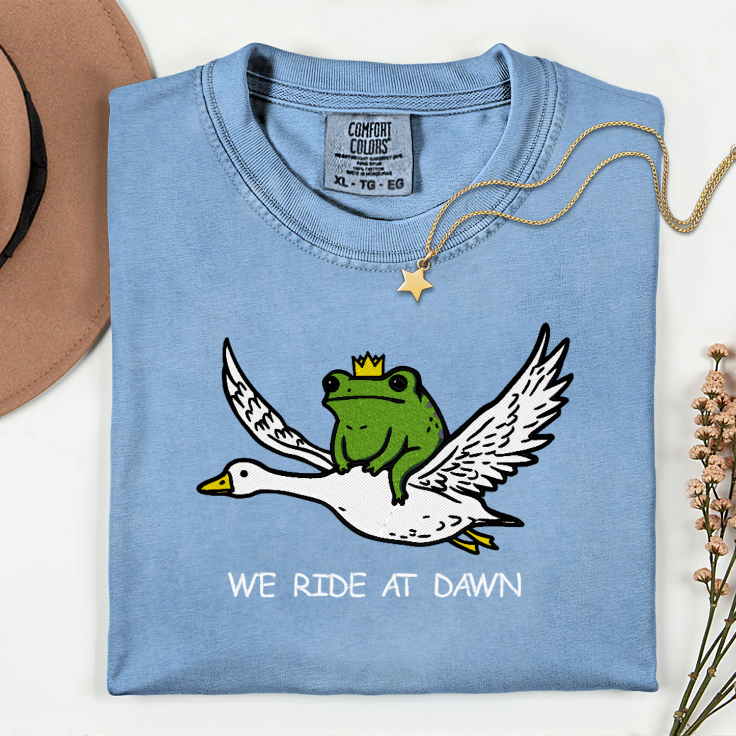 We Ride at Dawn-Embroidered Shirt
