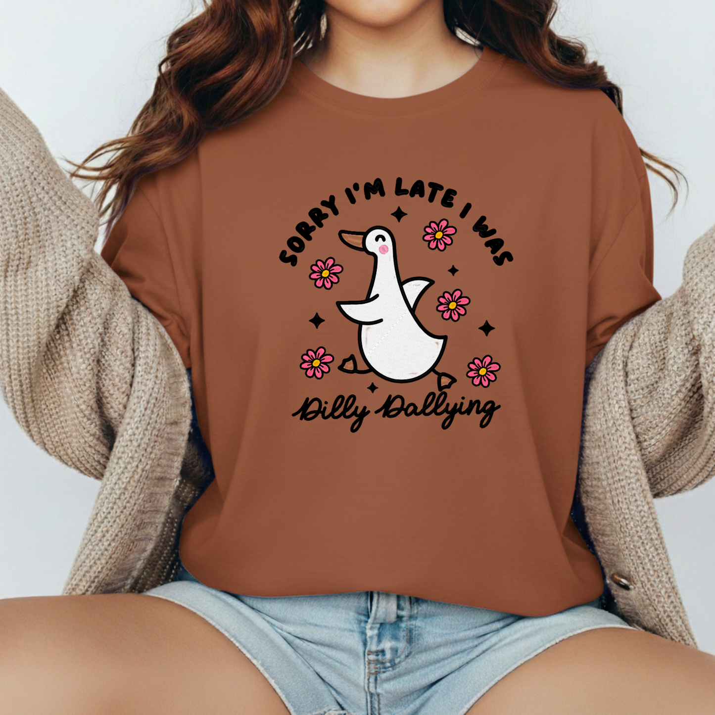 Dilly Dallying-Embroidered Shirt