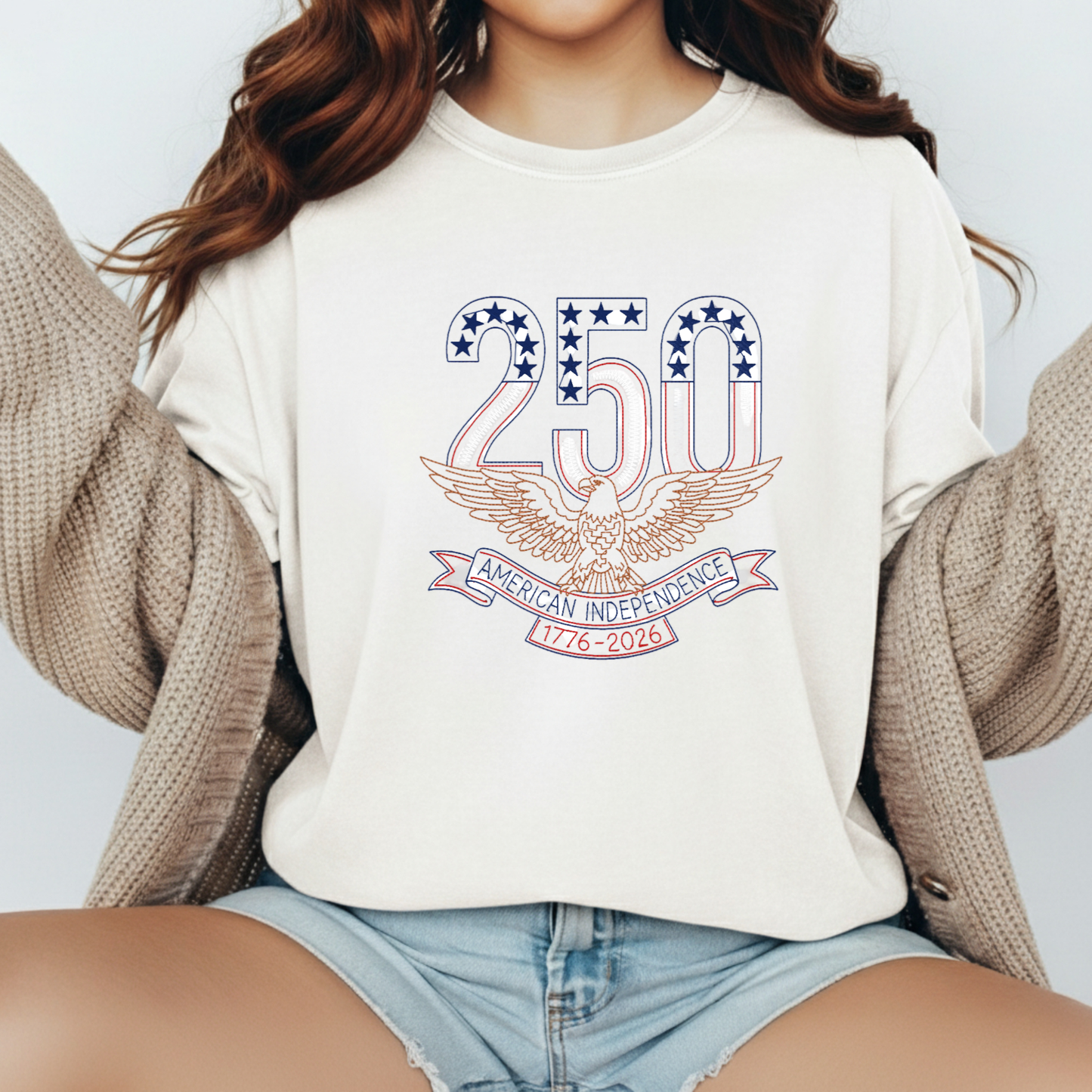 Embroidered America Eagle 250