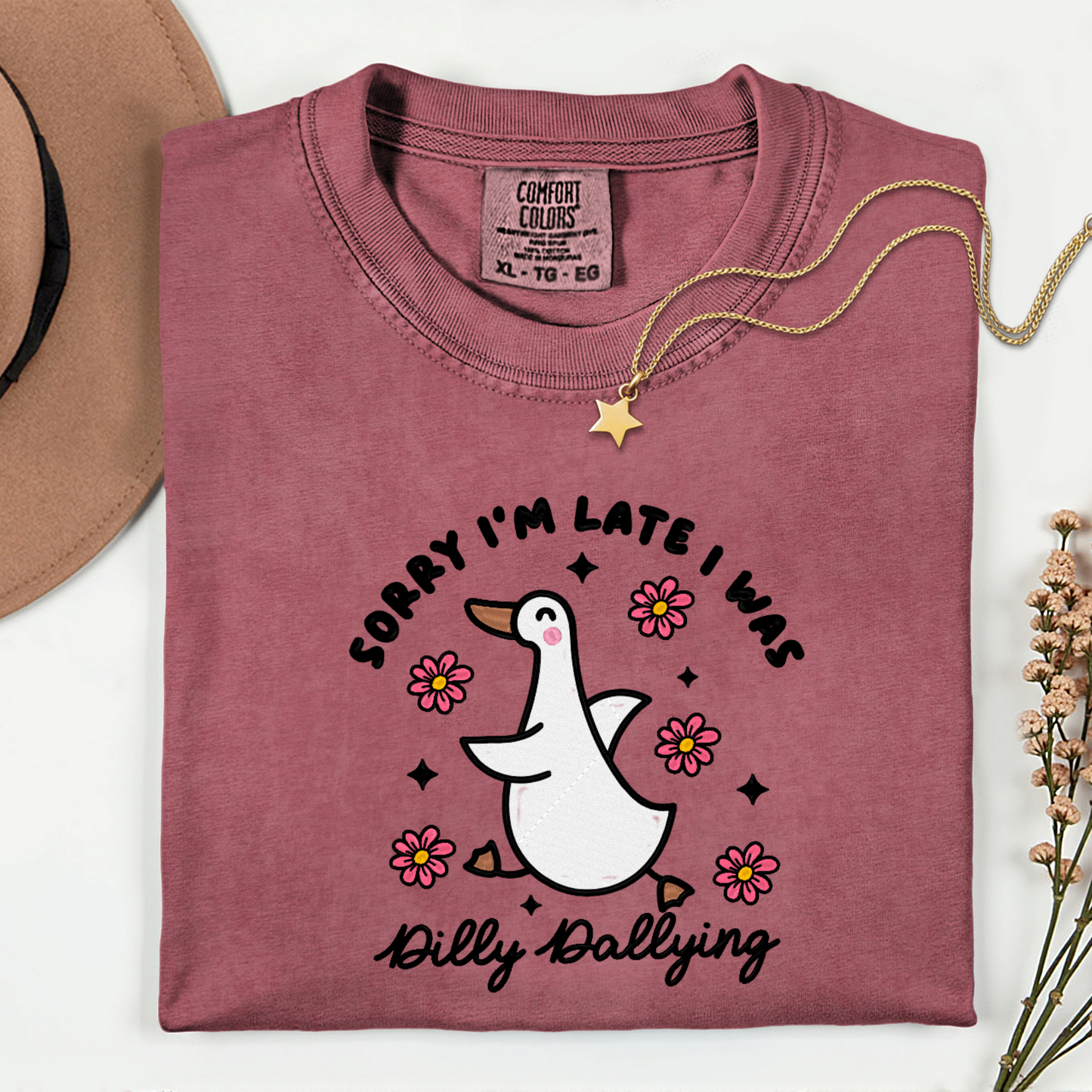 Dilly Dallying-Embroidered Shirt