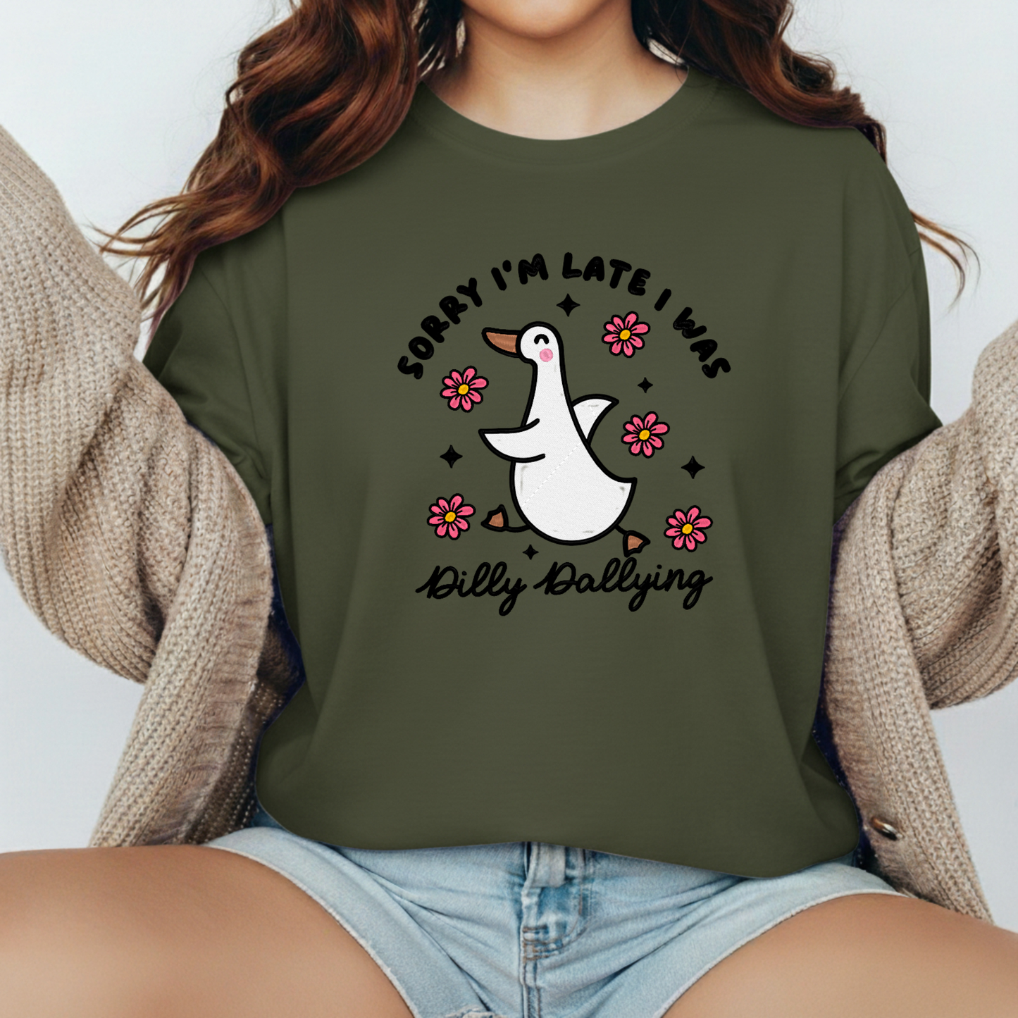 Dilly Dallying-Embroidered Shirt