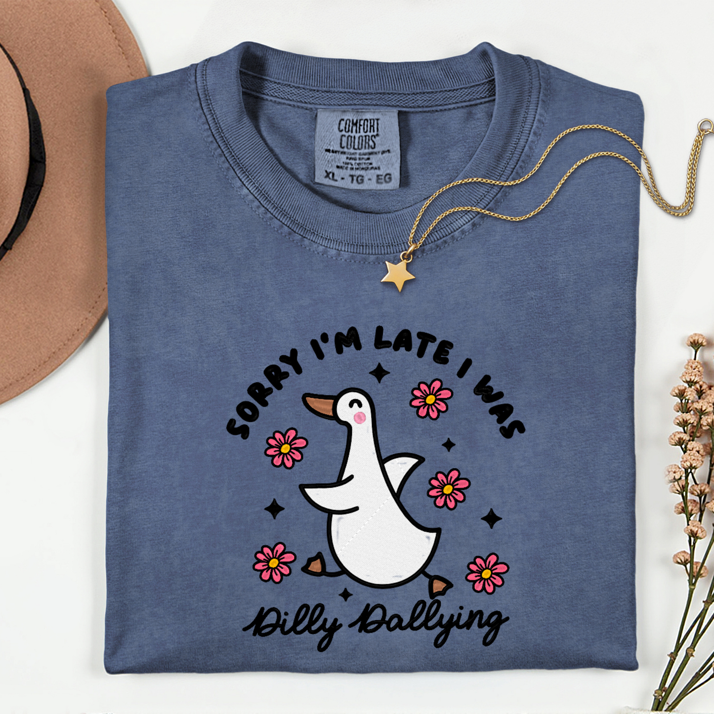 Dilly Dallying-Embroidered Shirt