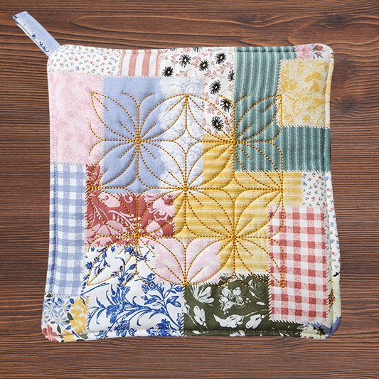 Embroidered Patch Potholder