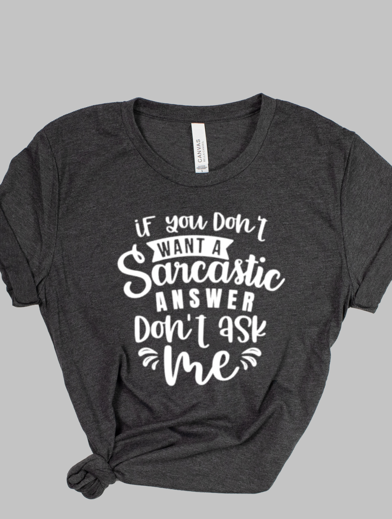 Sarcastic Answer - Ladies Fashion Fit T-shirt