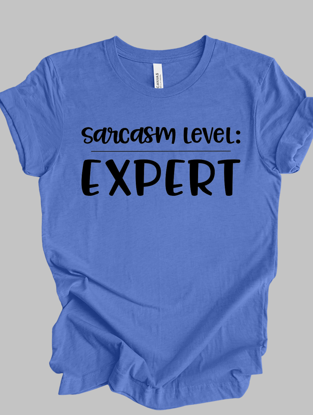Sarcasm Level: Expert - Adult T-shirt