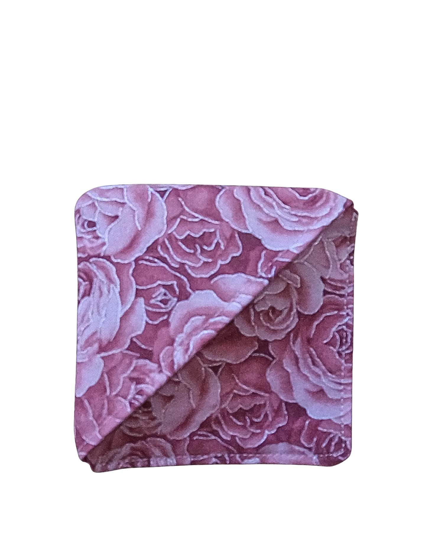 Light Pink Floral-Fabric Bookmark