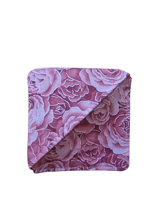 Light Pink Floral-Fabric Bookmark