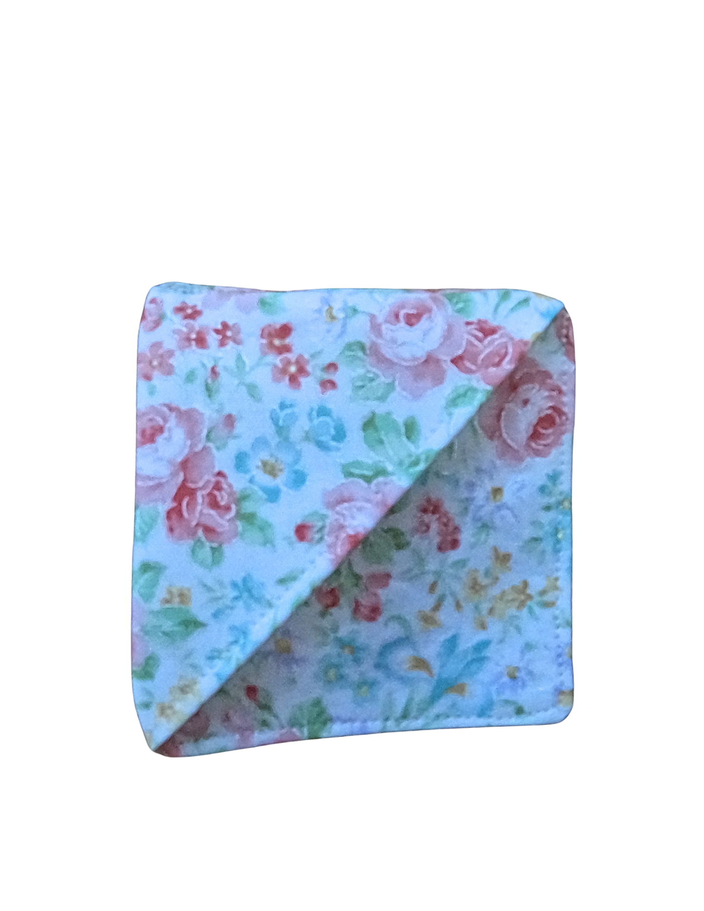Pink Floral-Fabric Bookmark