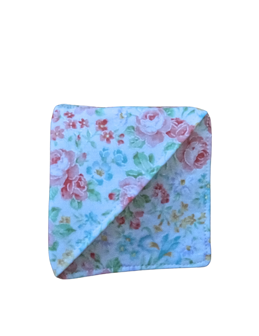 Pink Floral-Fabric Bookmark