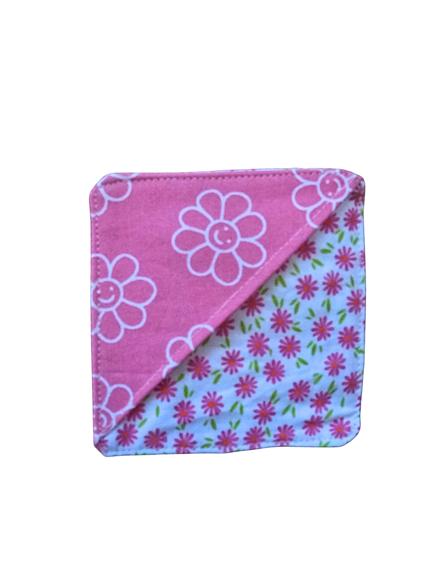 Pink and White-Fabric Bookmark
