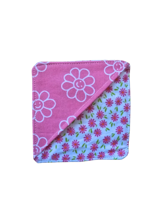 Pink and White-Fabric Bookmark