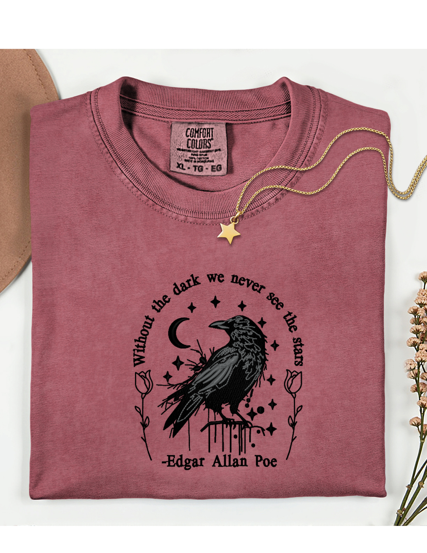 Embroidered Raven Shirt