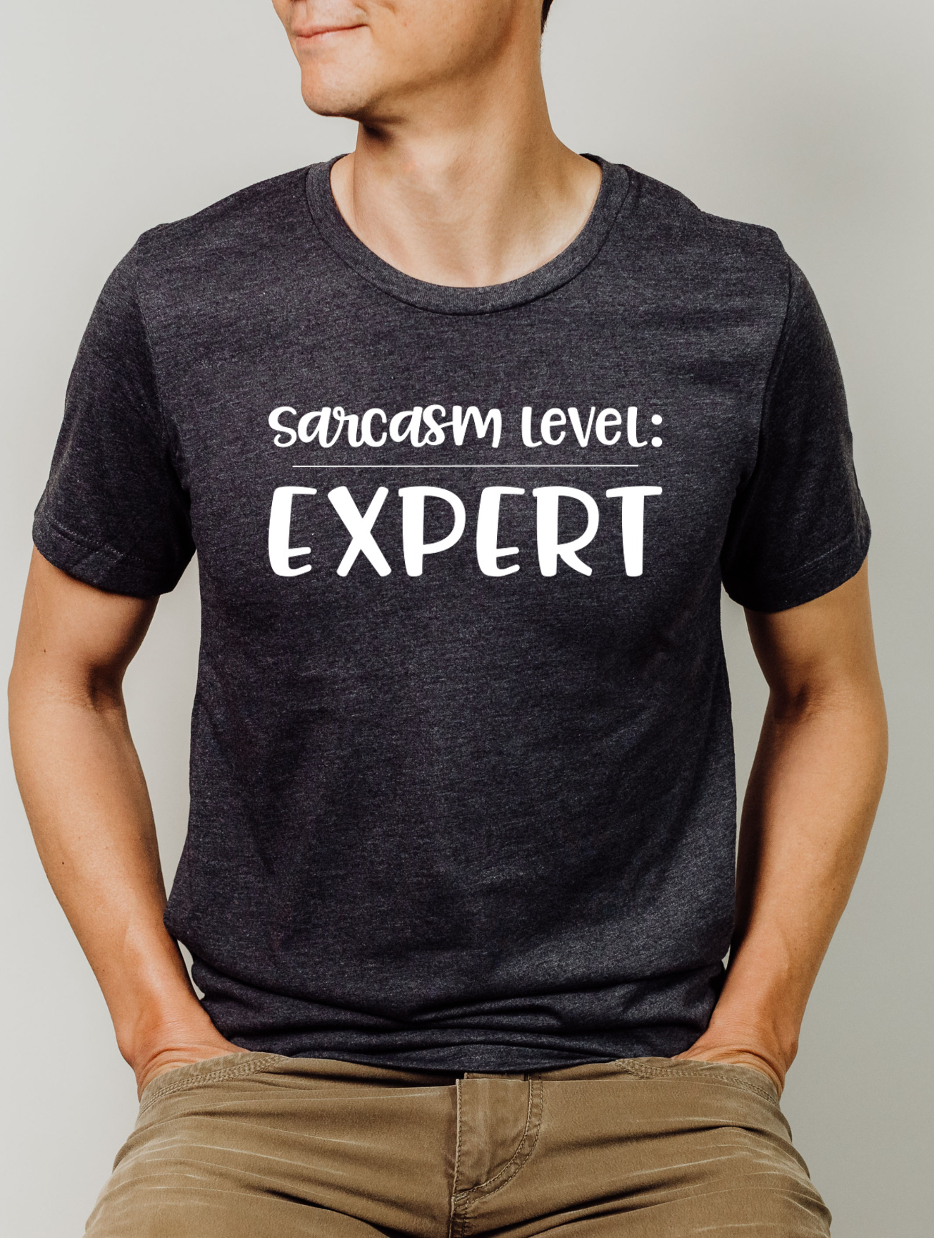 Sarcasm Level: Expert - Adult T-shirt