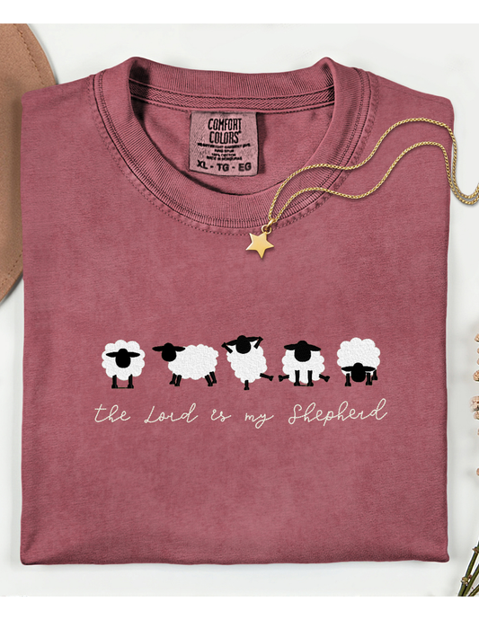 The Lord Is My Shepherd-Embroidered Shirt