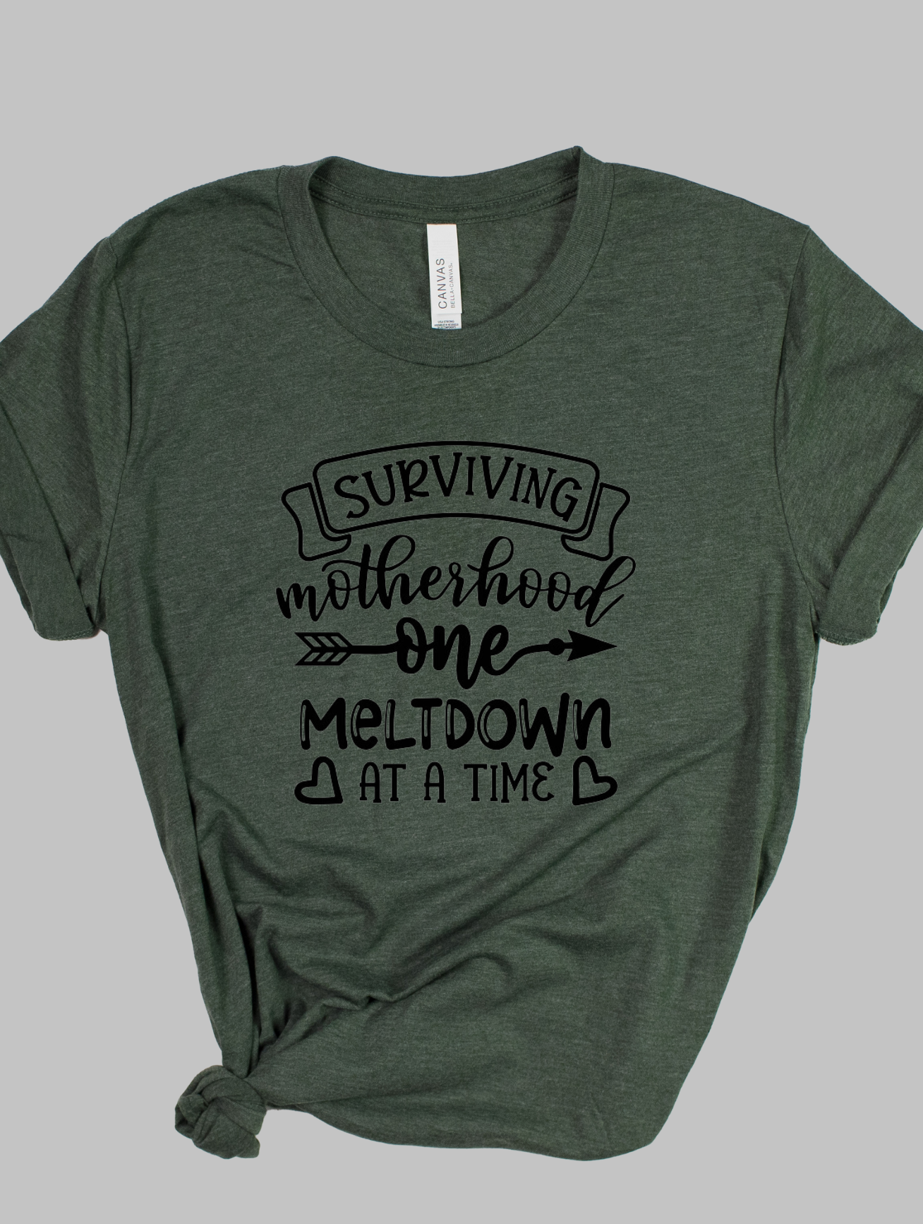 Surviving Motherhood One Meltdown At A Time - Adult T-shirt