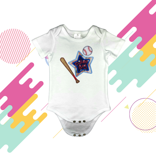 Cutest Boy Baseball - Baby Bodysuit