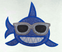 Cool Blue Shark - Baby Bodysuit