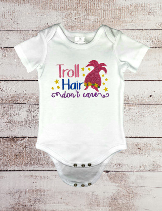 Troll Hair Don't Care - Baby Bodysuit