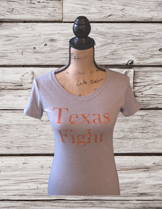 Texas Fight - Ladies Fashion Fit T-shirt